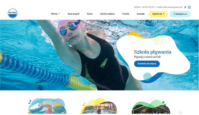 nafali.waw.pl - szkoła pływania